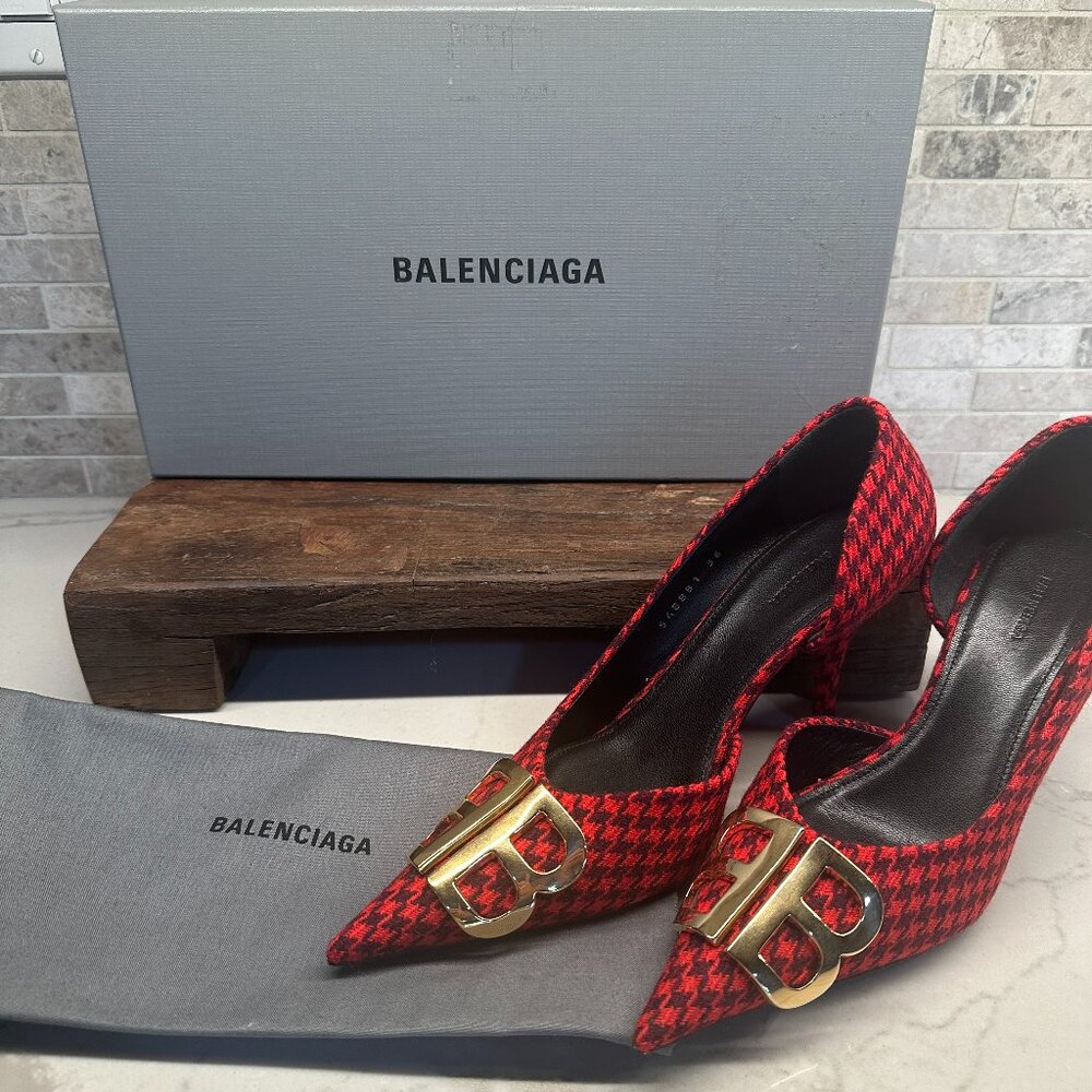 Balenciaga Houndstooth BB Pump - NIB - size 36